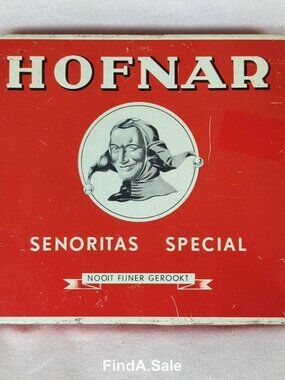Hofnar Senoritas Special Cigar Tin, Dutch Vintage Tobacciana